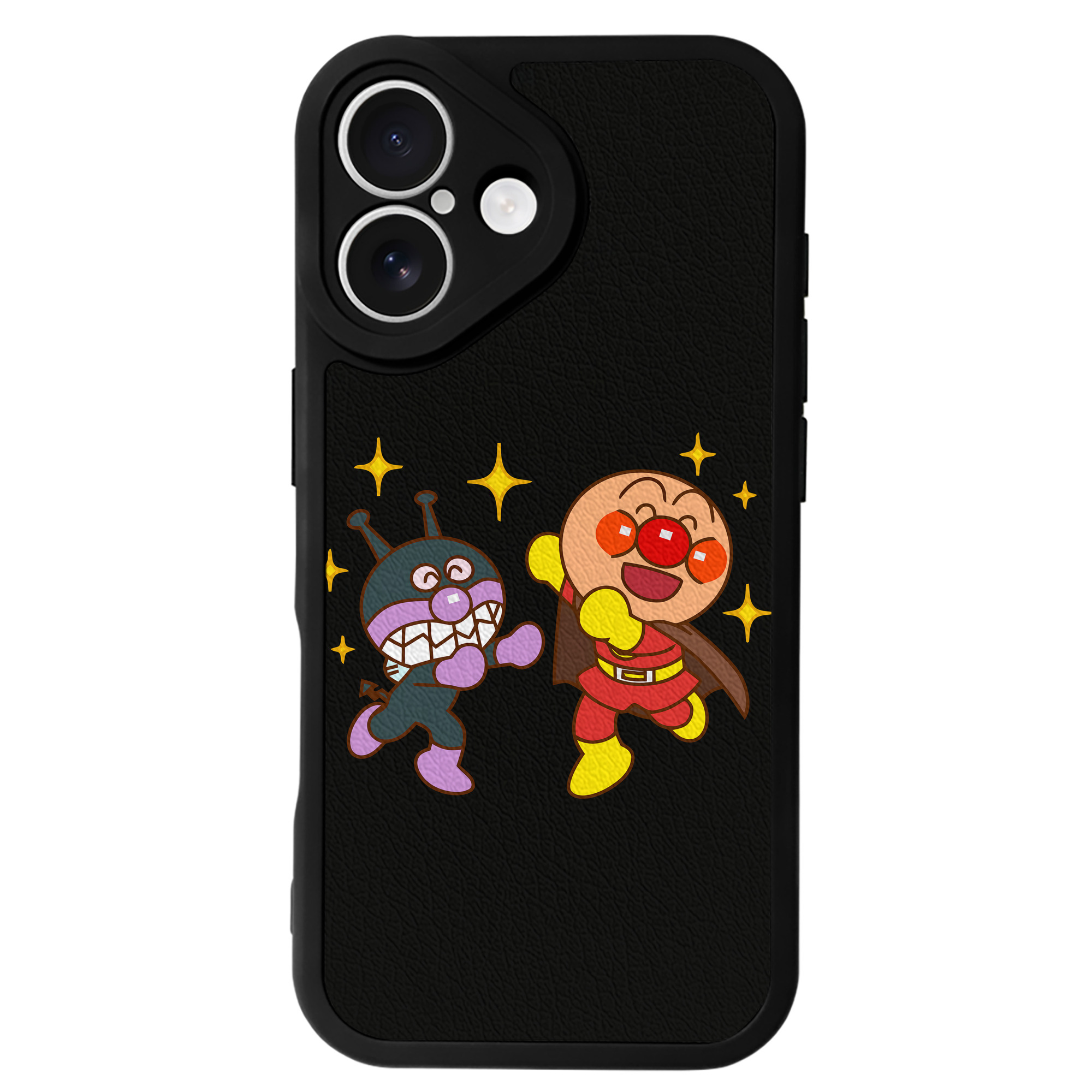 （画像用） アンパンマン Anpanman 【iPhone 16シリーズ対応】シリコンスマホケース（レザー調） 材質：シリコン